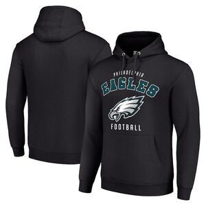 Philadelphia Eagles Starter Unisex Logo Pullover Hoodie - BlackSize M